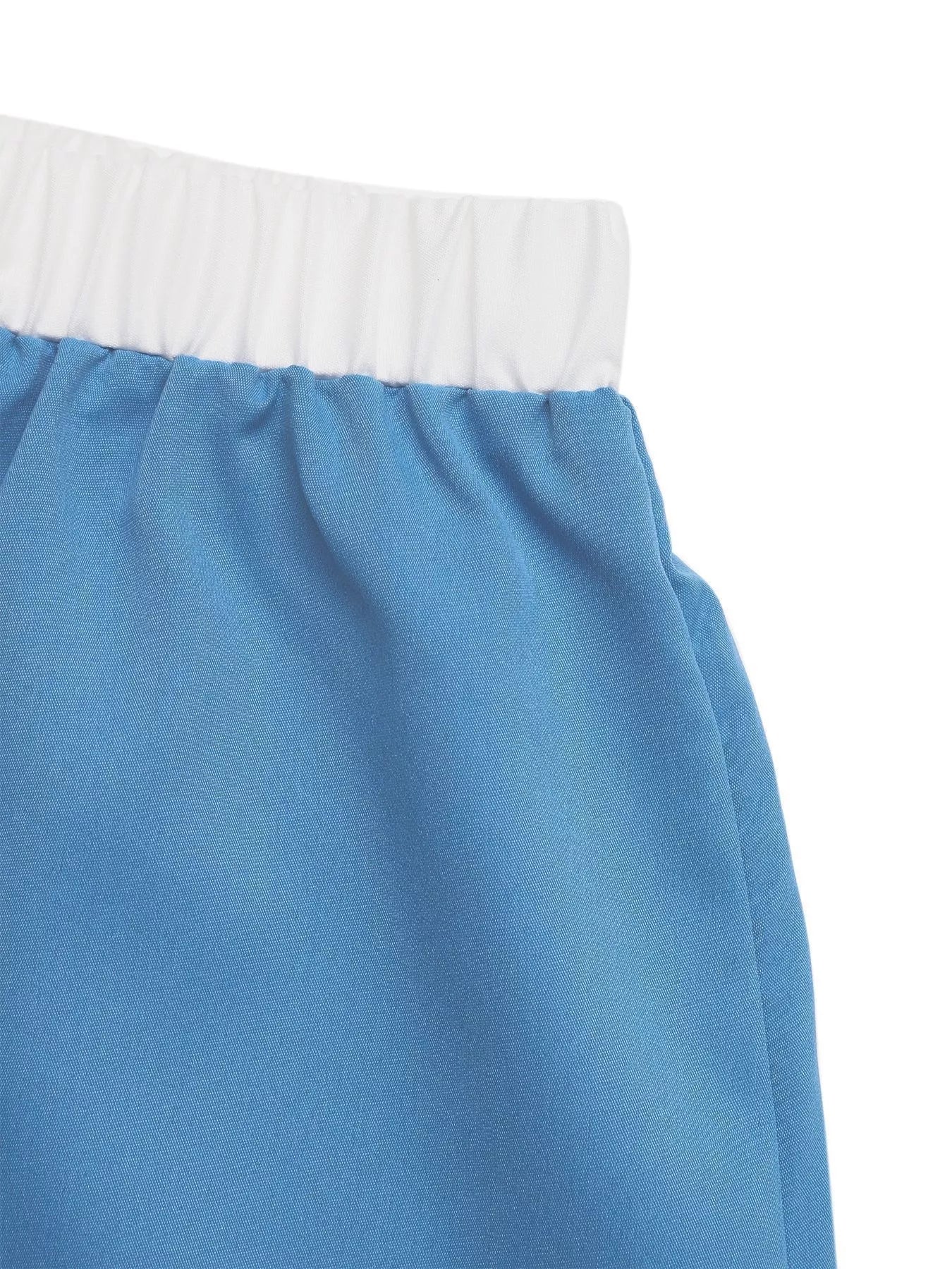 Floral Print Color Block Skirt - Image 9