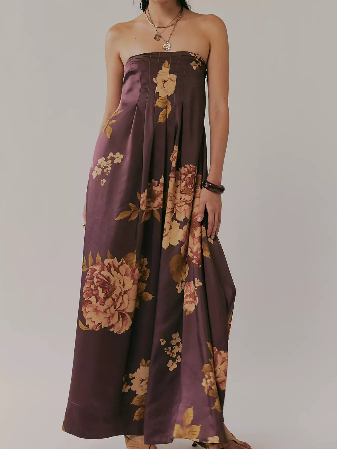 Floral Print Sleeveless Maxi Dress - Image 16