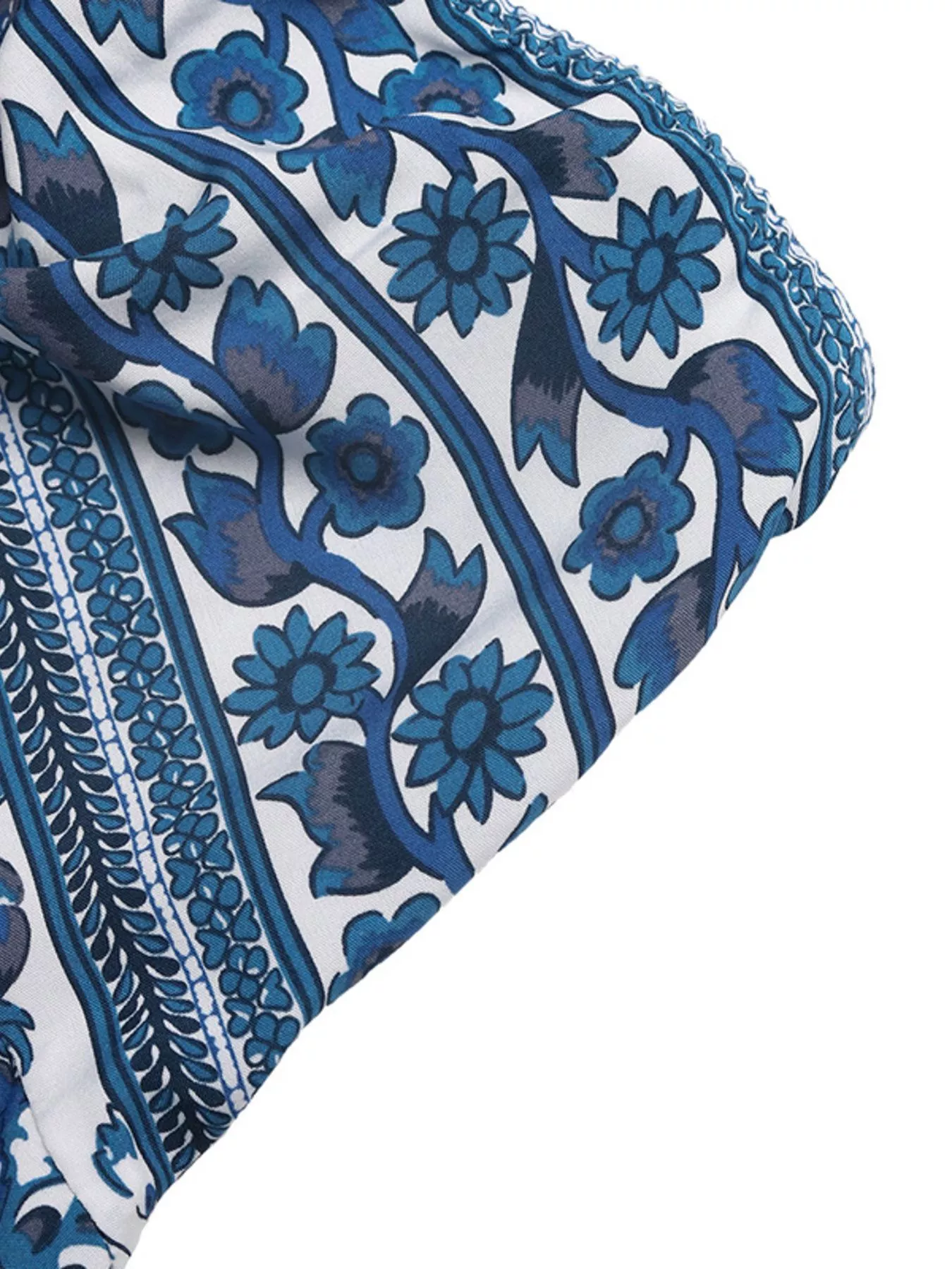 Floral Print Strapless Maxi Dress - Image 8