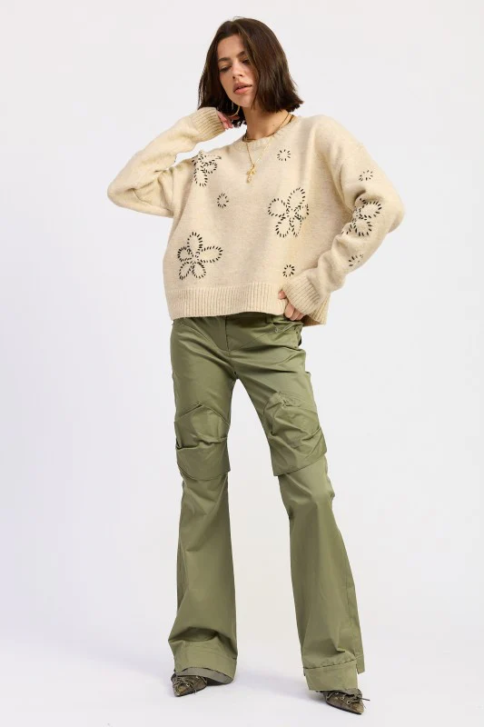 FLORAL WHIPSTITCH SWEATER - Image 6