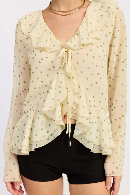 FLUTTER OPEN BUTTERFLY TOP - Image 2