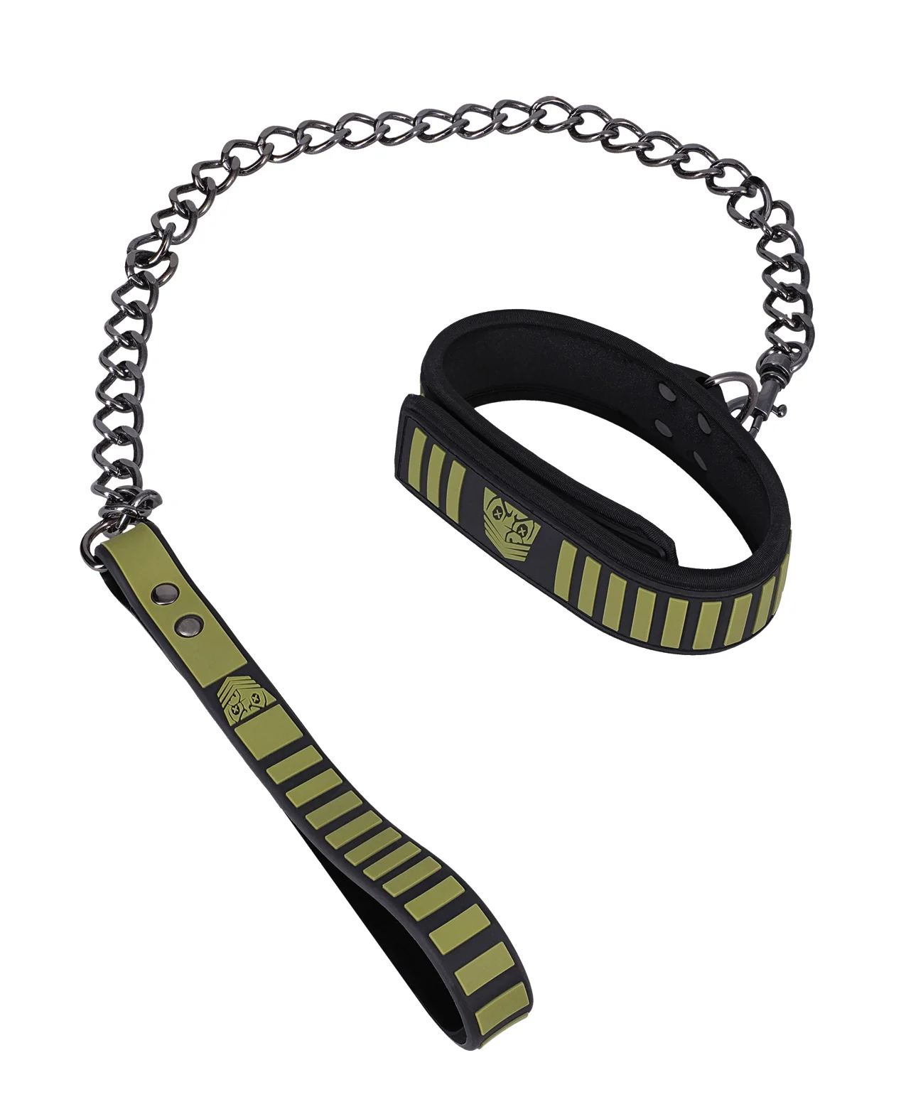 Fort Troff Tactical Collar & Leash - Black/Green - Image 2