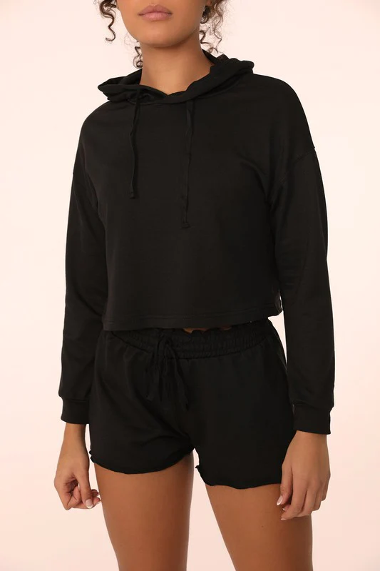 French Terry Cropped Hoodie - Image 5