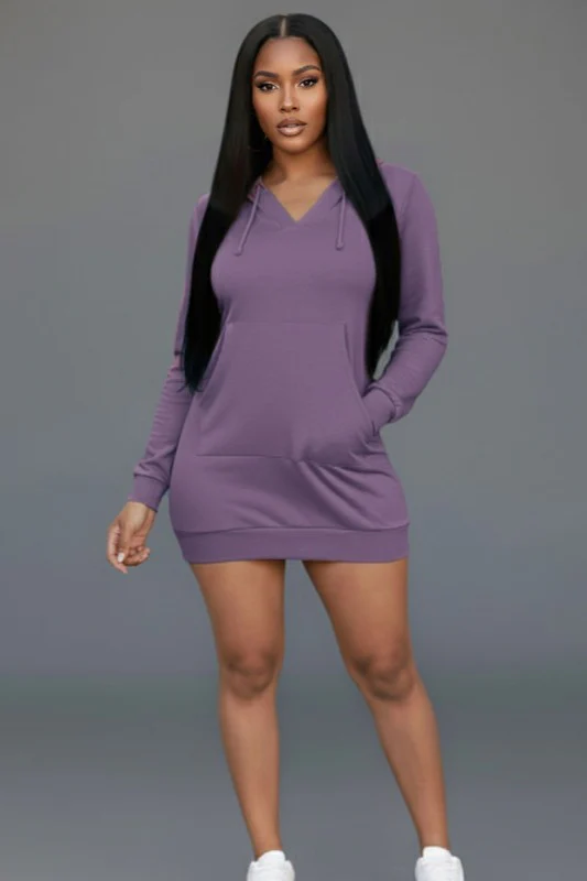 French Terry Hoodie Dress - Image 11