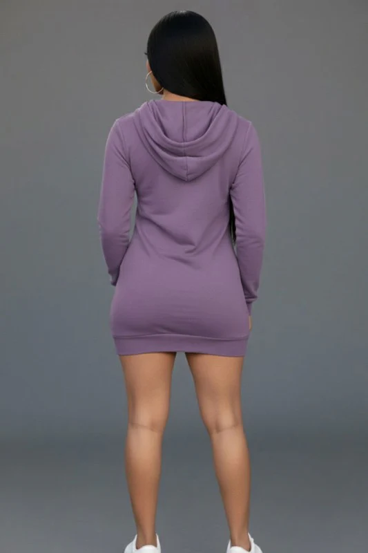 French Terry Hoodie Dress - Image 13