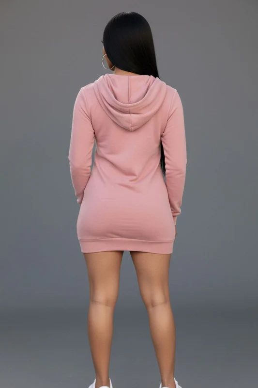 French Terry Hoodie Dress - Image 3