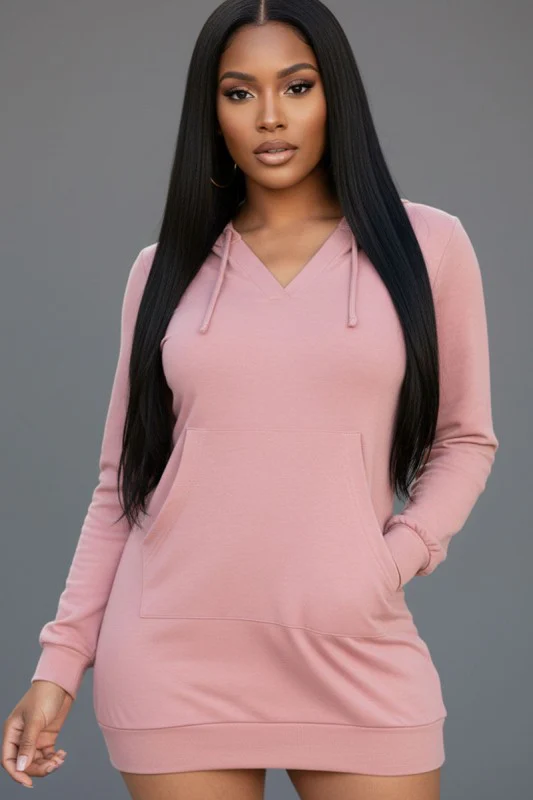 French Terry Hoodie Dress - Image 4