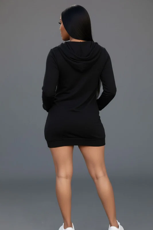 French Terry Hoodie Dress - Image 7