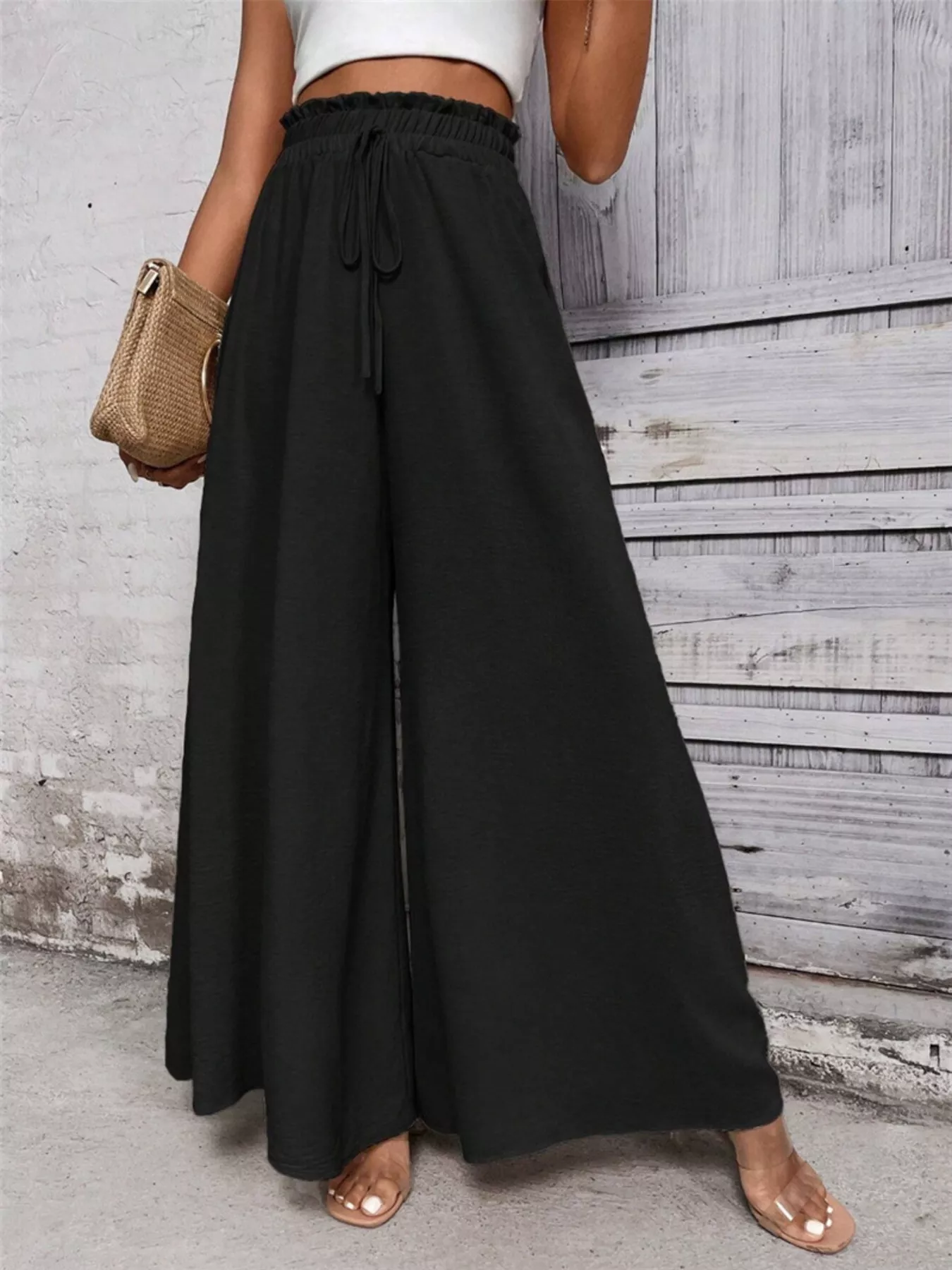 Frill Wide Leg Pants - Image 10