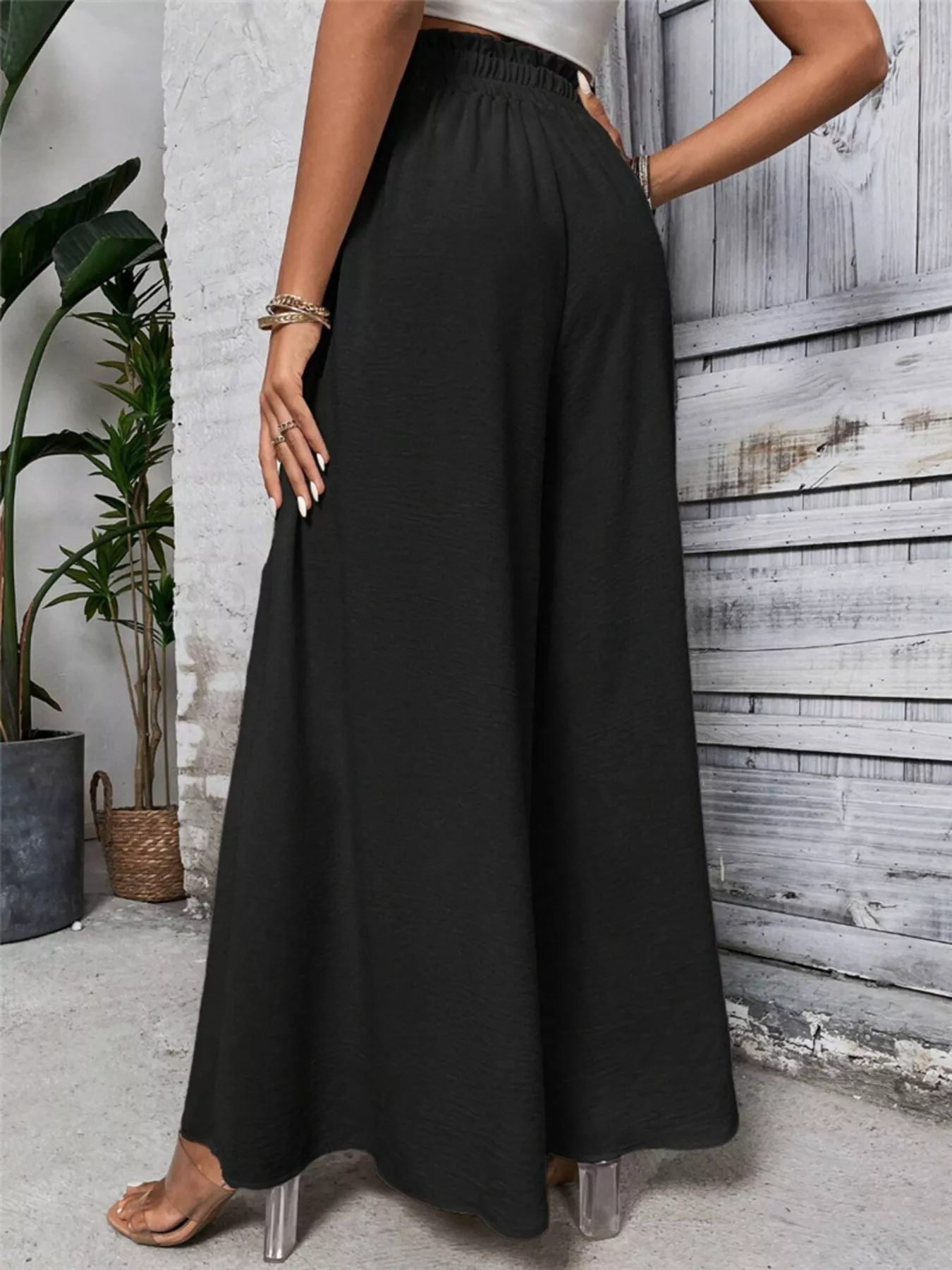Frill Wide Leg Pants - Image 7