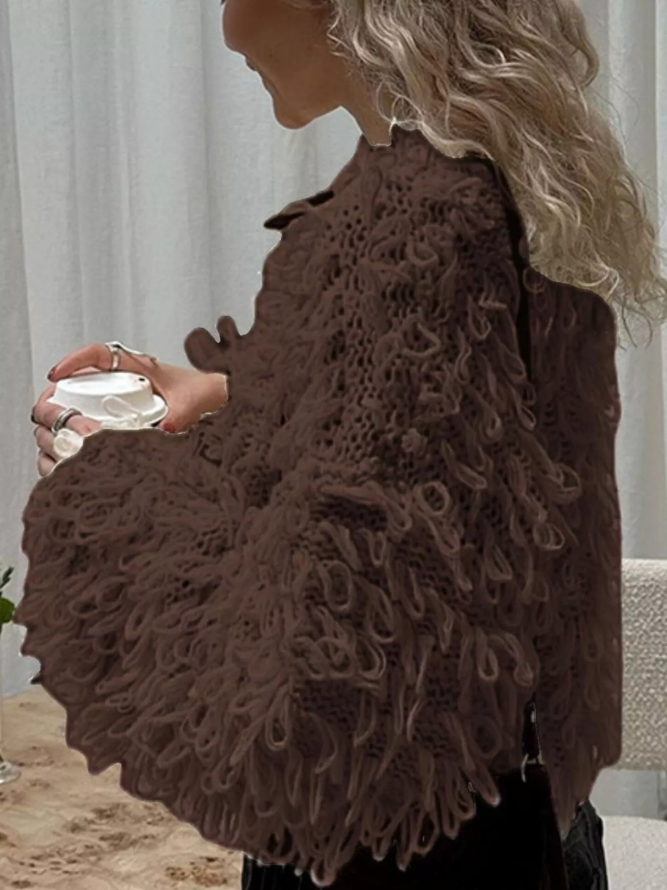 Fringe Button Up Cardigan - Image 12