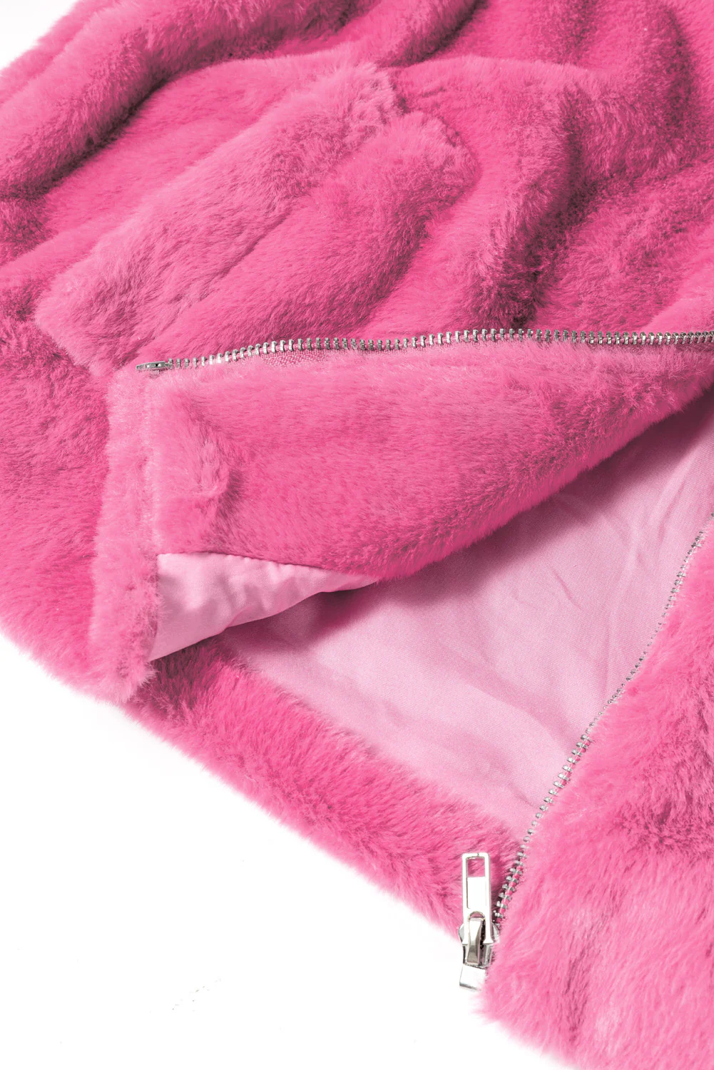 Fringed Zip Up Fleece Jacket - Image 14