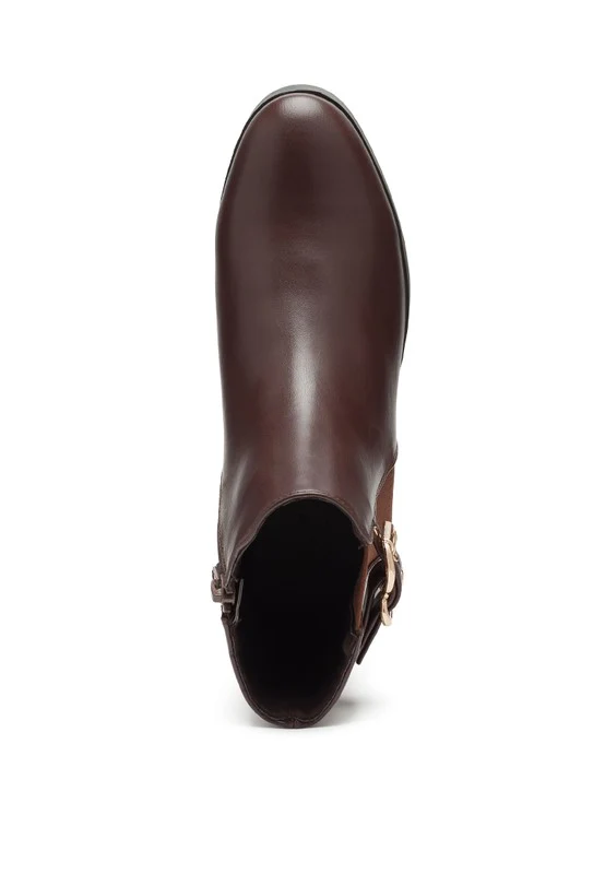 FROTHY BUCKLED ANKLE BOOT WITH CROC DETAIL - Image 13