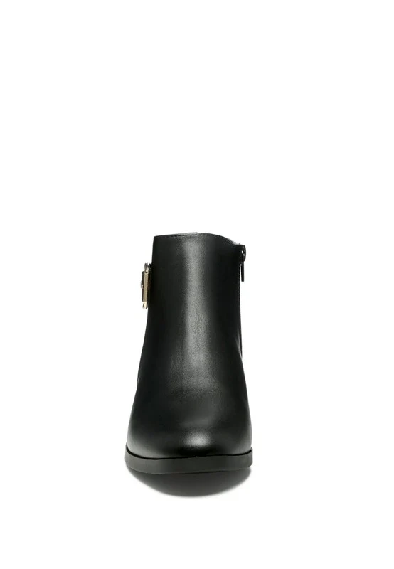 FROTHY BUCKLED ANKLE BOOT WITH CROC DETAIL - Image 4
