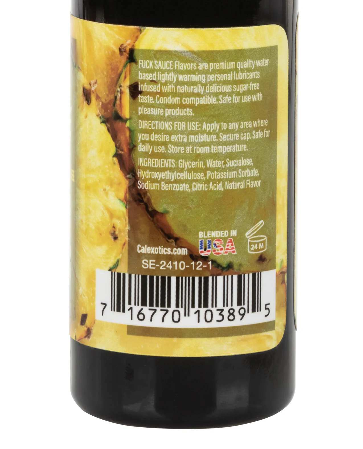 Fuck Sauce Water Based Personal Lubricant - 2 oz Pineapple - Image 2