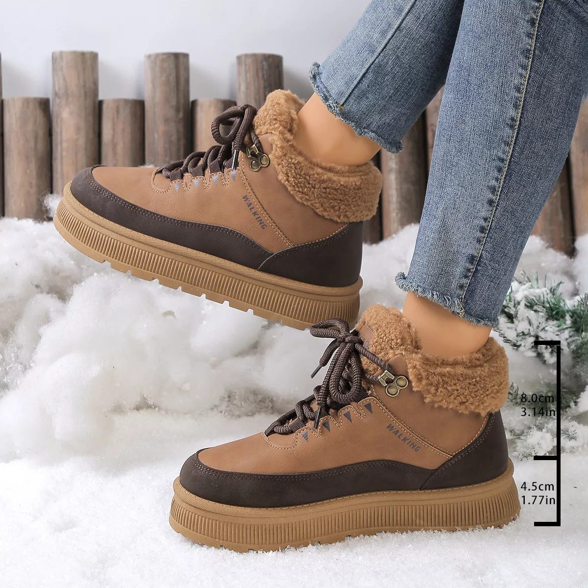 Fur-Lined Ankle Boots - Image 12