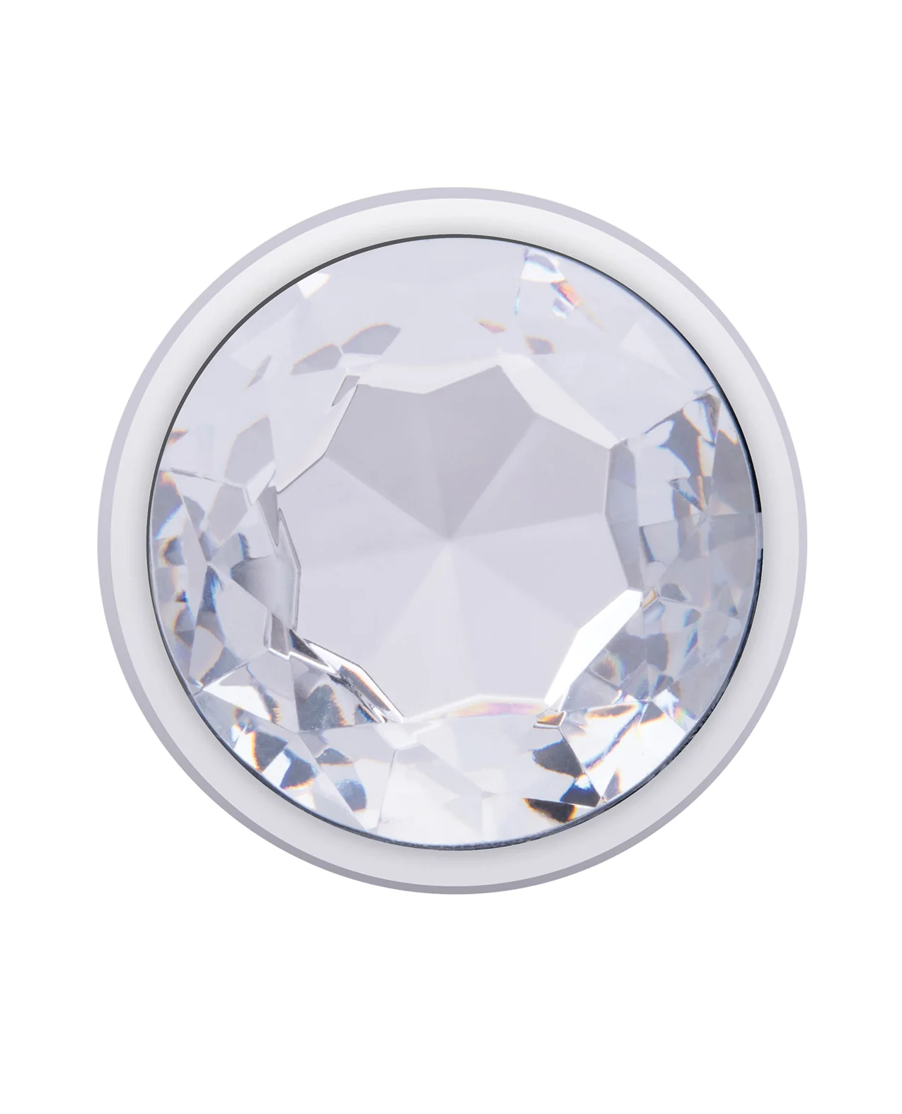 Gemsations 2 pc 3.25" & 3.7" Tapered Bling Bling Metal Butt Plug Training Set - Silver - Image 4