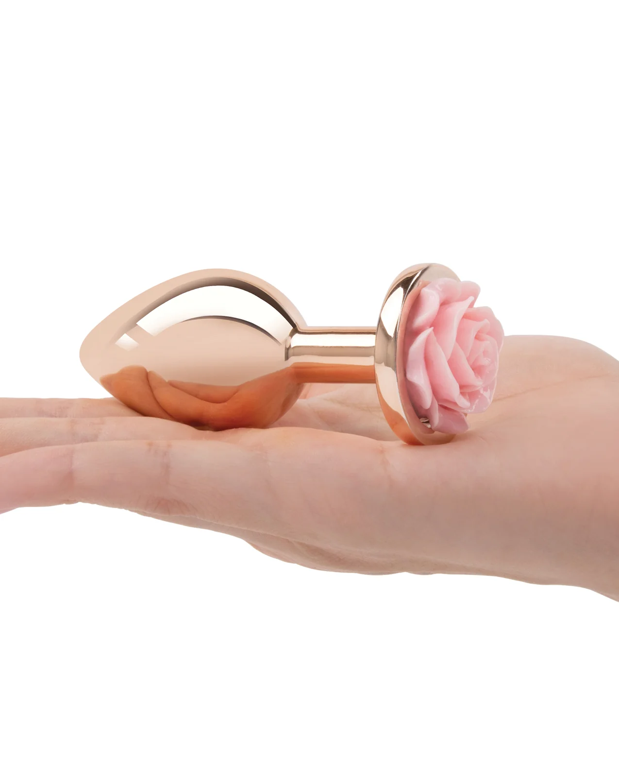 Gemsations 3 pc 2.75" & 3.15" & 3.7" Rose Metal Butt Plug Training Set - Rose Gold - Image 4