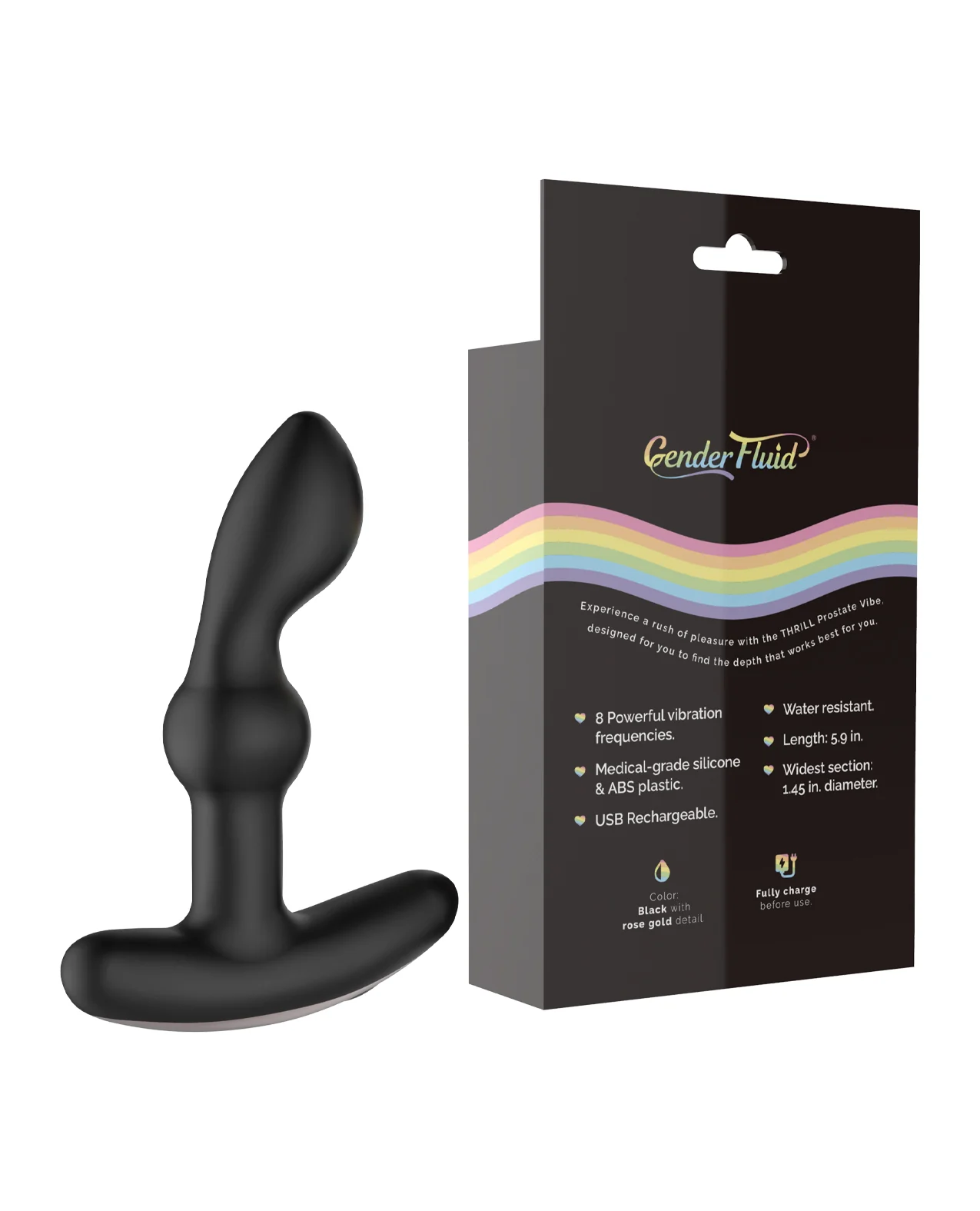 Gender Fluid Thrill Prostate Vibe - Black - Image 2