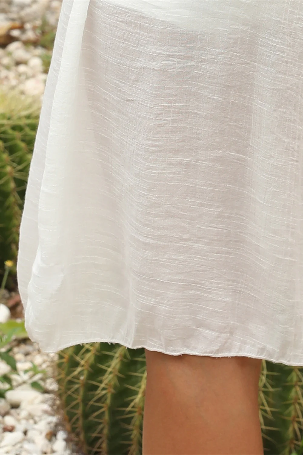 Geometric V-Neck Spaghetti Strap Cover Up Dress - Image 8