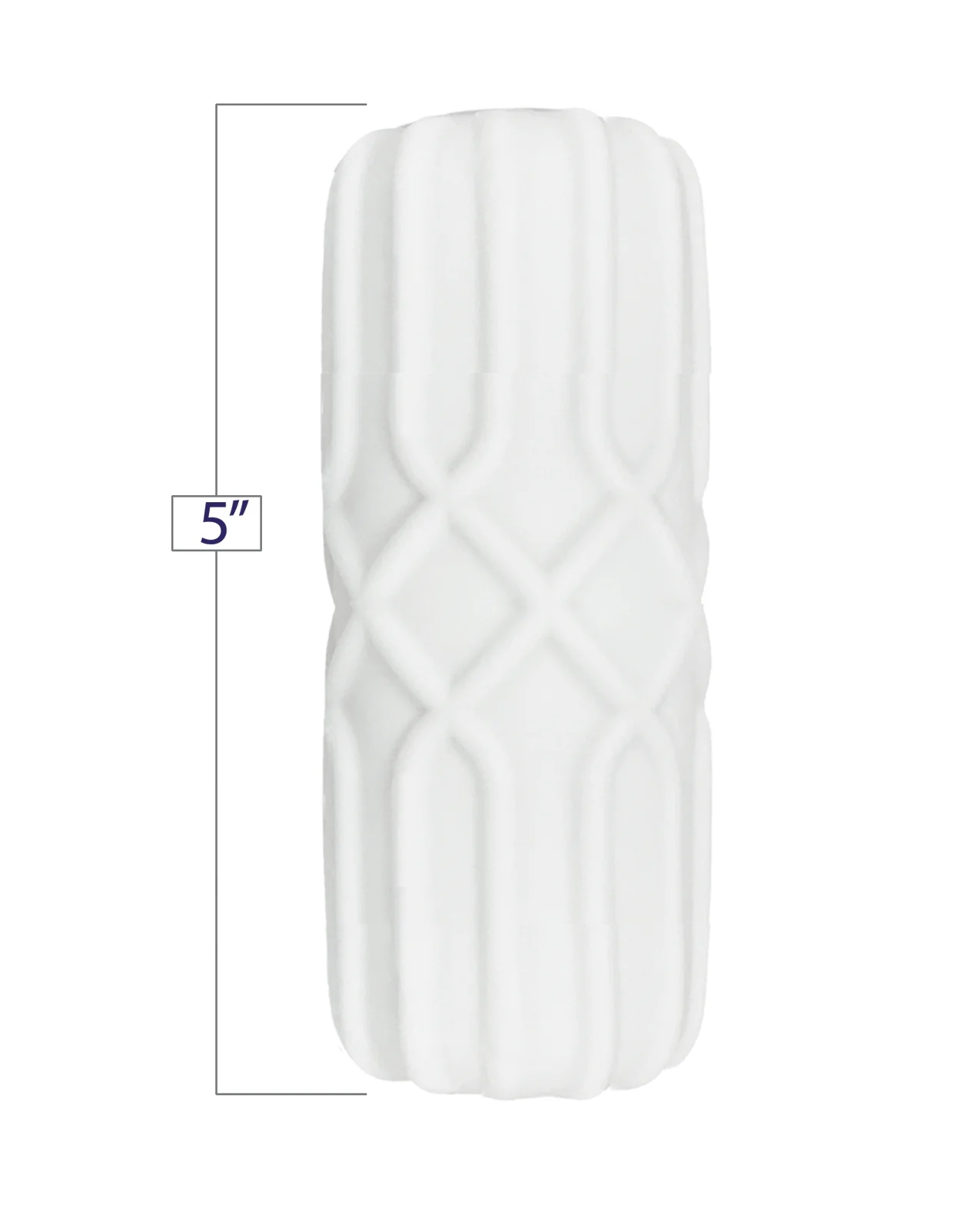 GeoStroker Three 5" Ultra-Soft TPR Stroker - White - Image 2