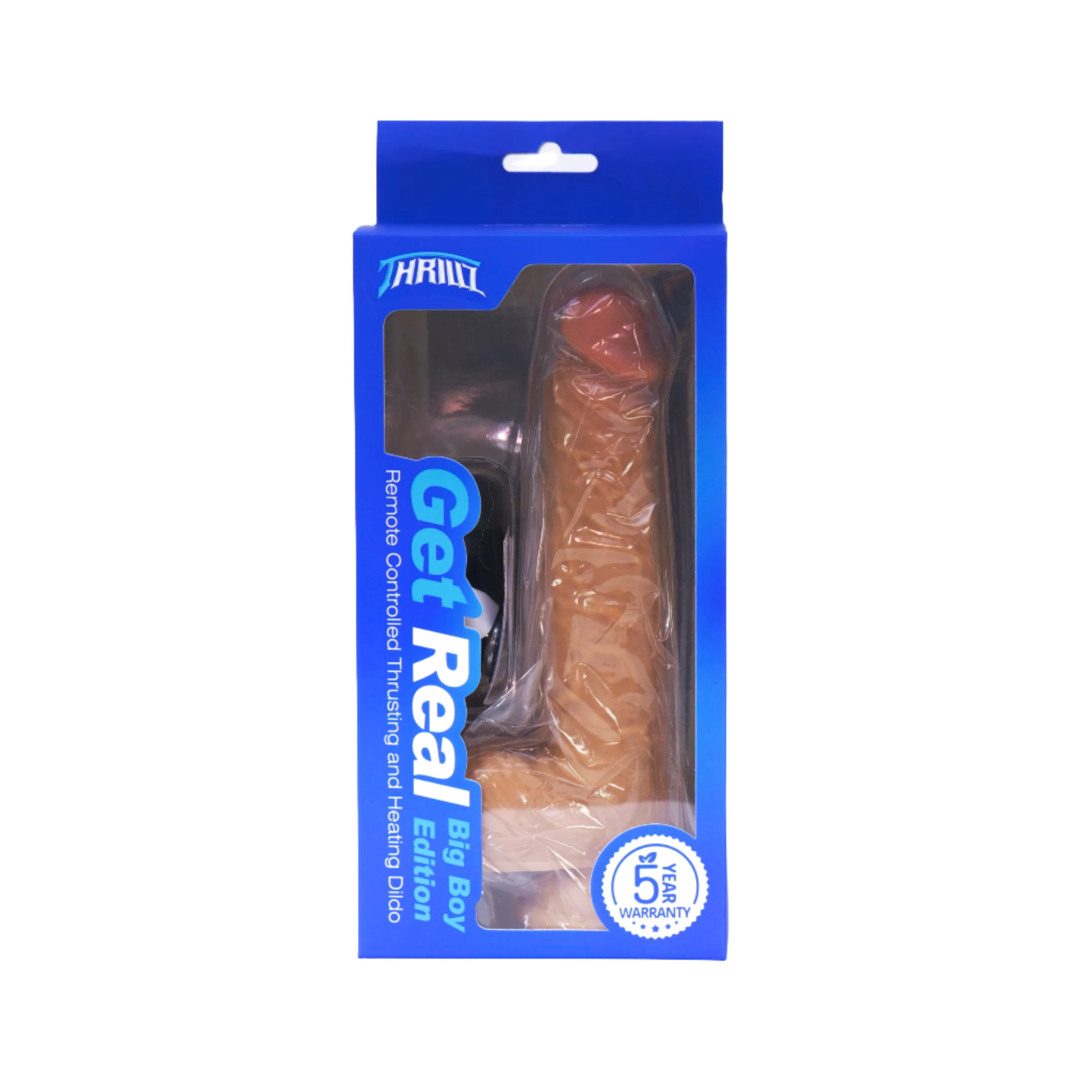 Get Real Big Boy 8 inch Remote Controlled Vibrating Thrusting Heating Dildo - Image 4