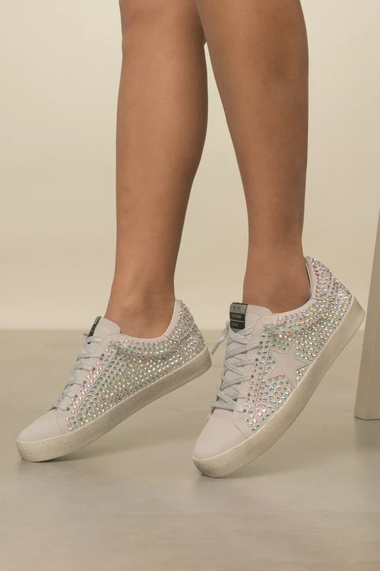 Glam Rhinestone Star Sneakers - Image 4