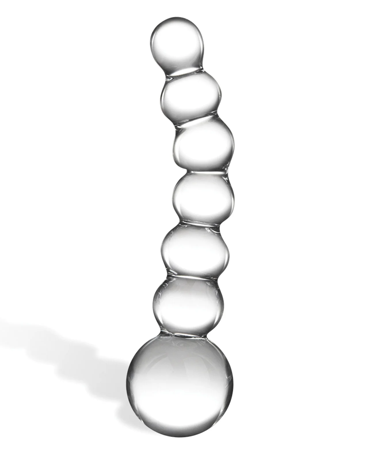 Glas 5" Curved Glass Beaded Dildo - Image 2