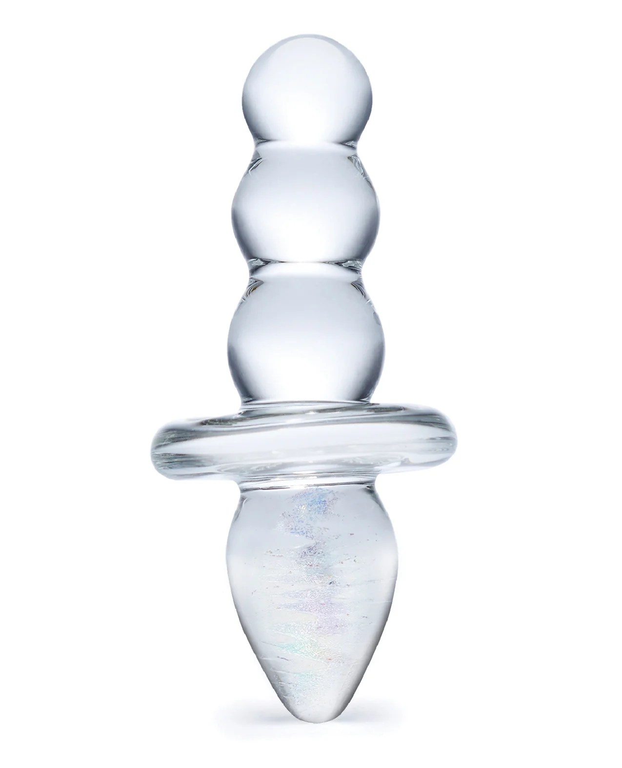 Glas Titus Beaded Glass Butt Plug - Image 2