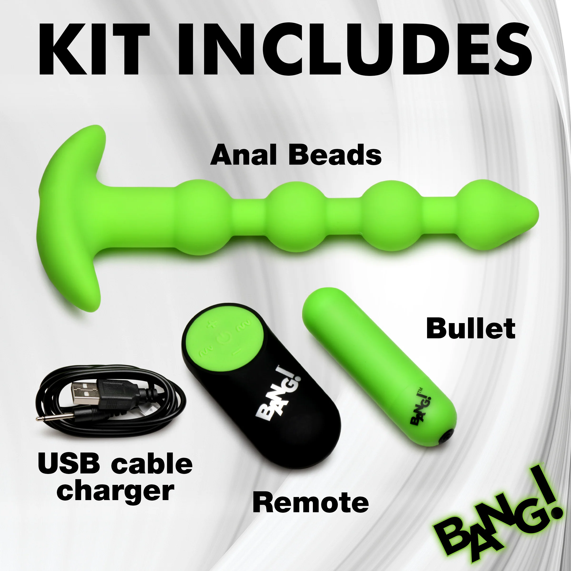 Glow-in-the-dark Silicone Anal Beads - Image 7