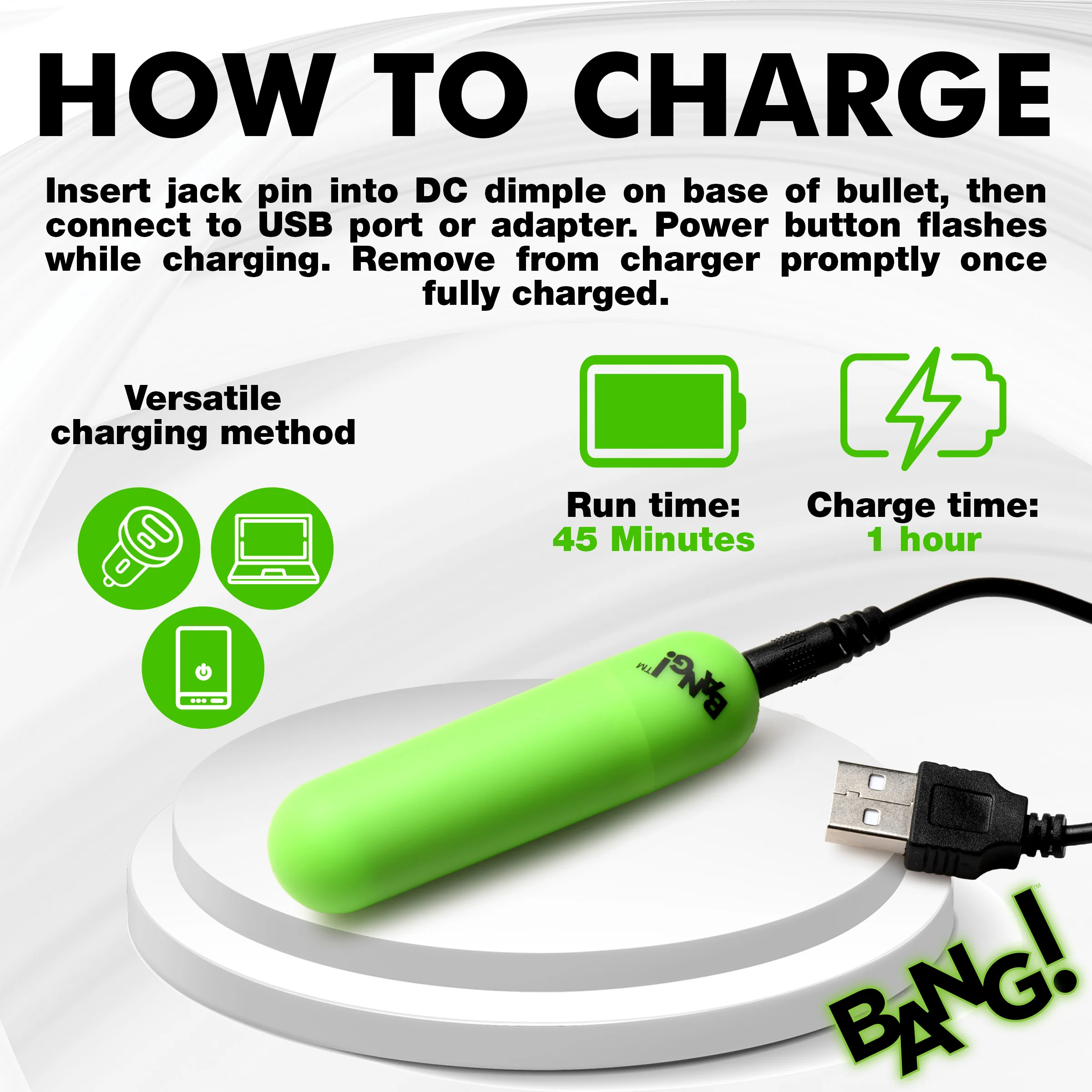Glow-in-the-dark Silicone Bullet - Image 4