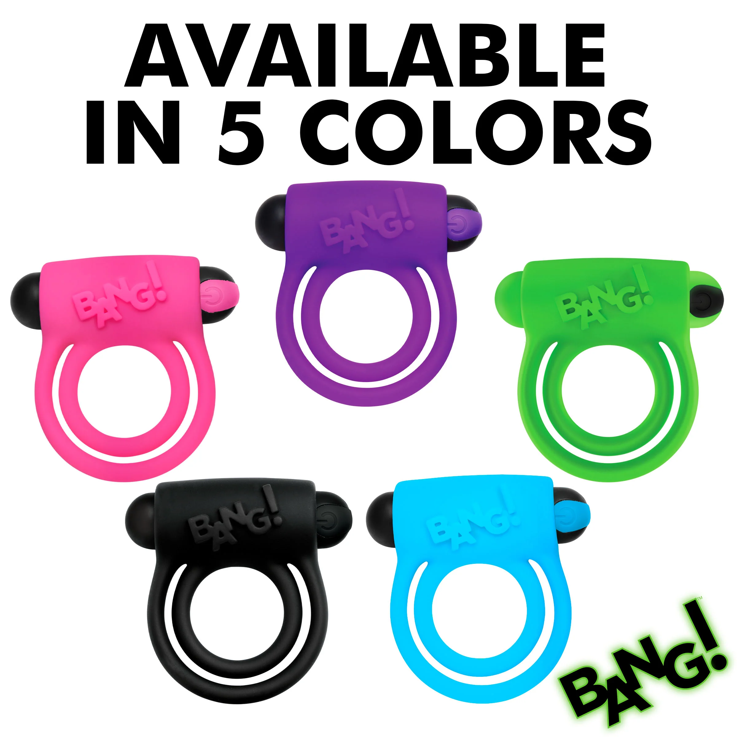Glow-in-the-dark Silicone Vibrating Cock Ring - Image 3