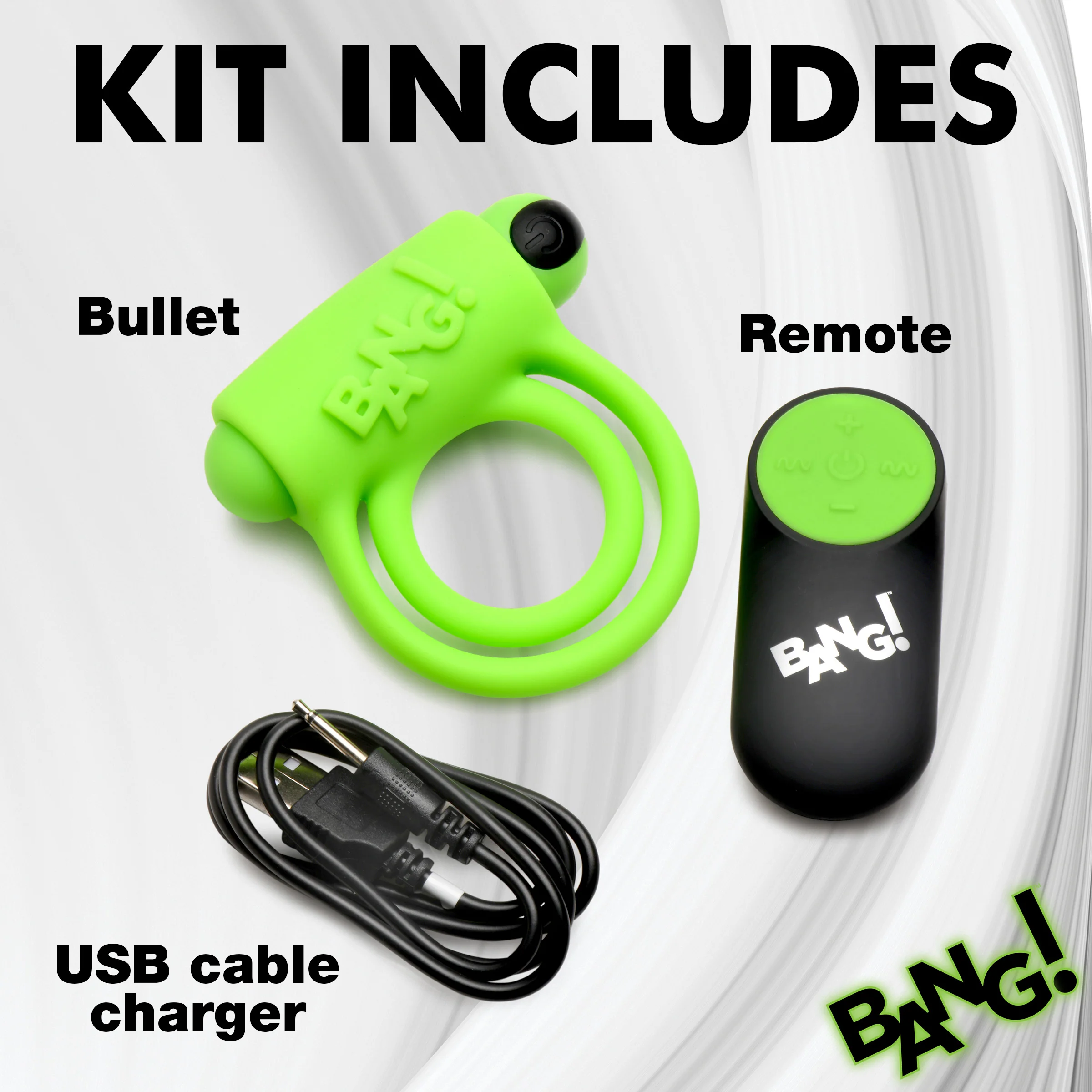 Glow-in-the-dark Silicone Vibrating Cock Ring - Image 9