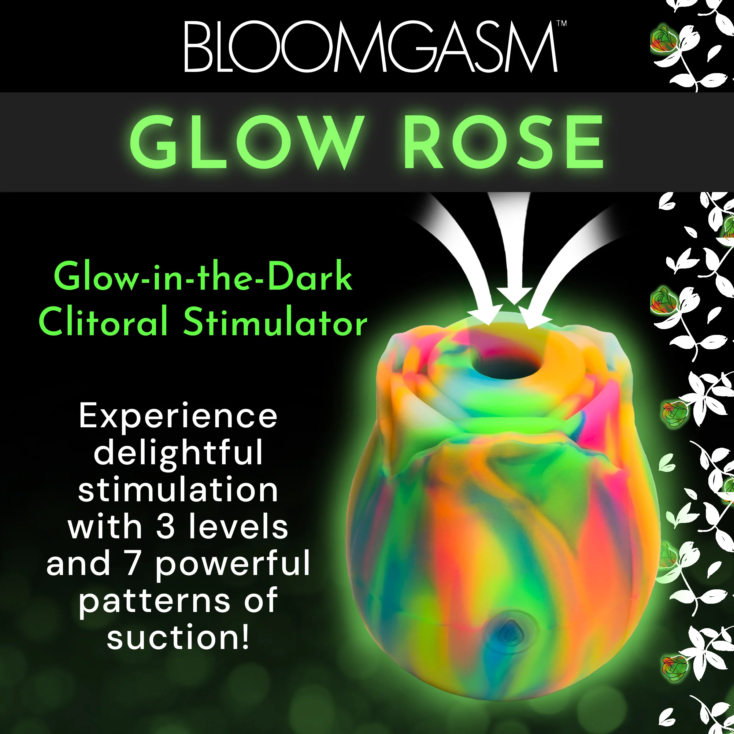 Glow Rose Glow-in-the-dark Clitoral Stimulator - Image 8