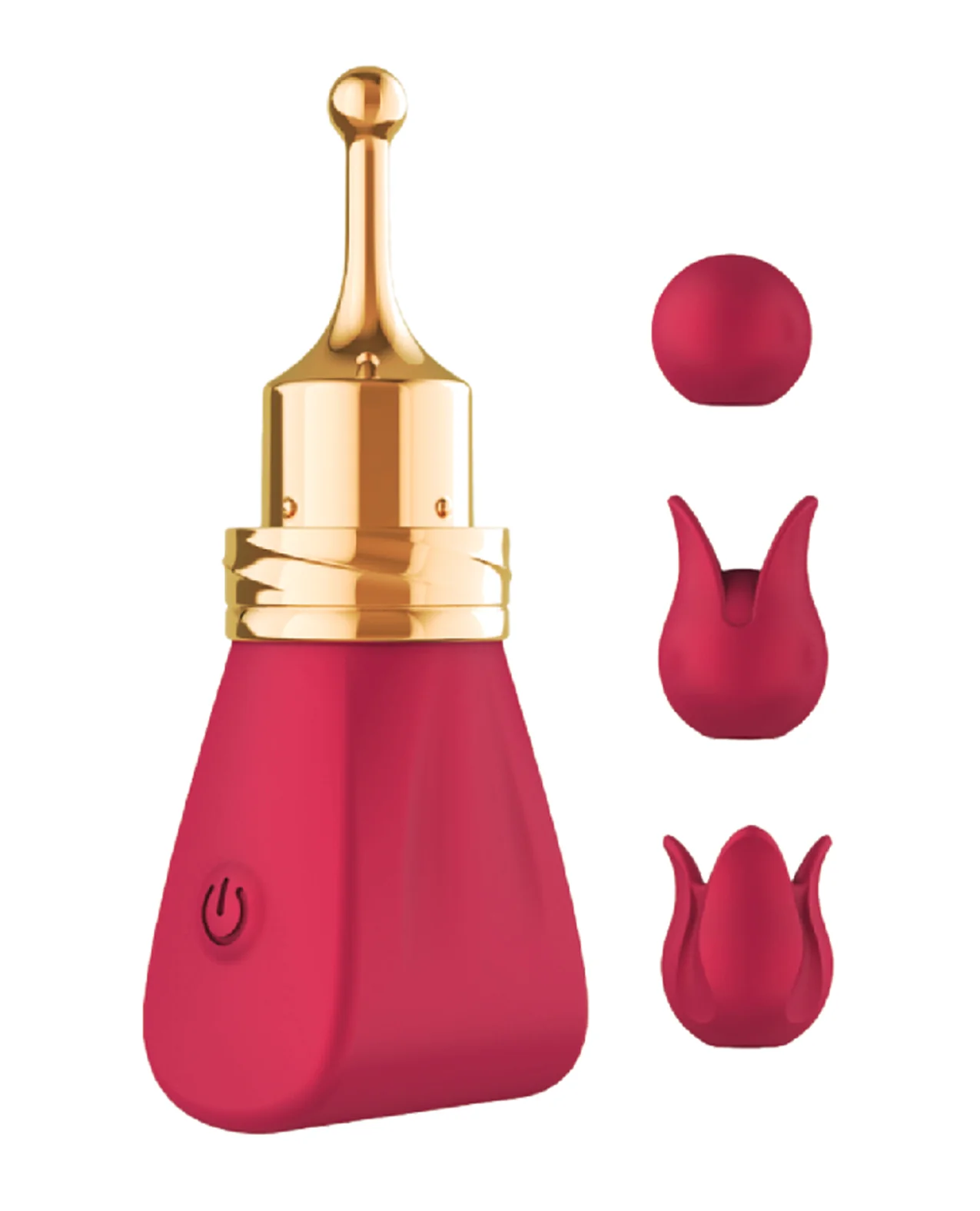 Gold Glam Tri-Tip Vibe - Red - Image 2