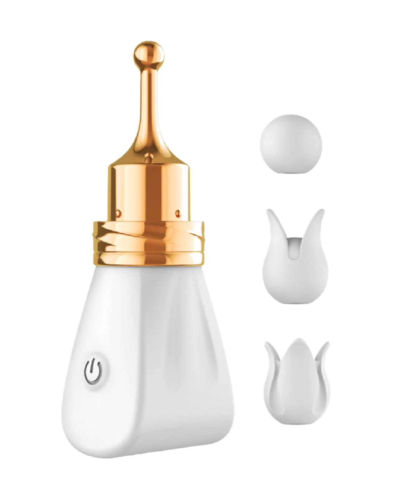 Gold Glam Tri-Tip Vibe - White - Image 2
