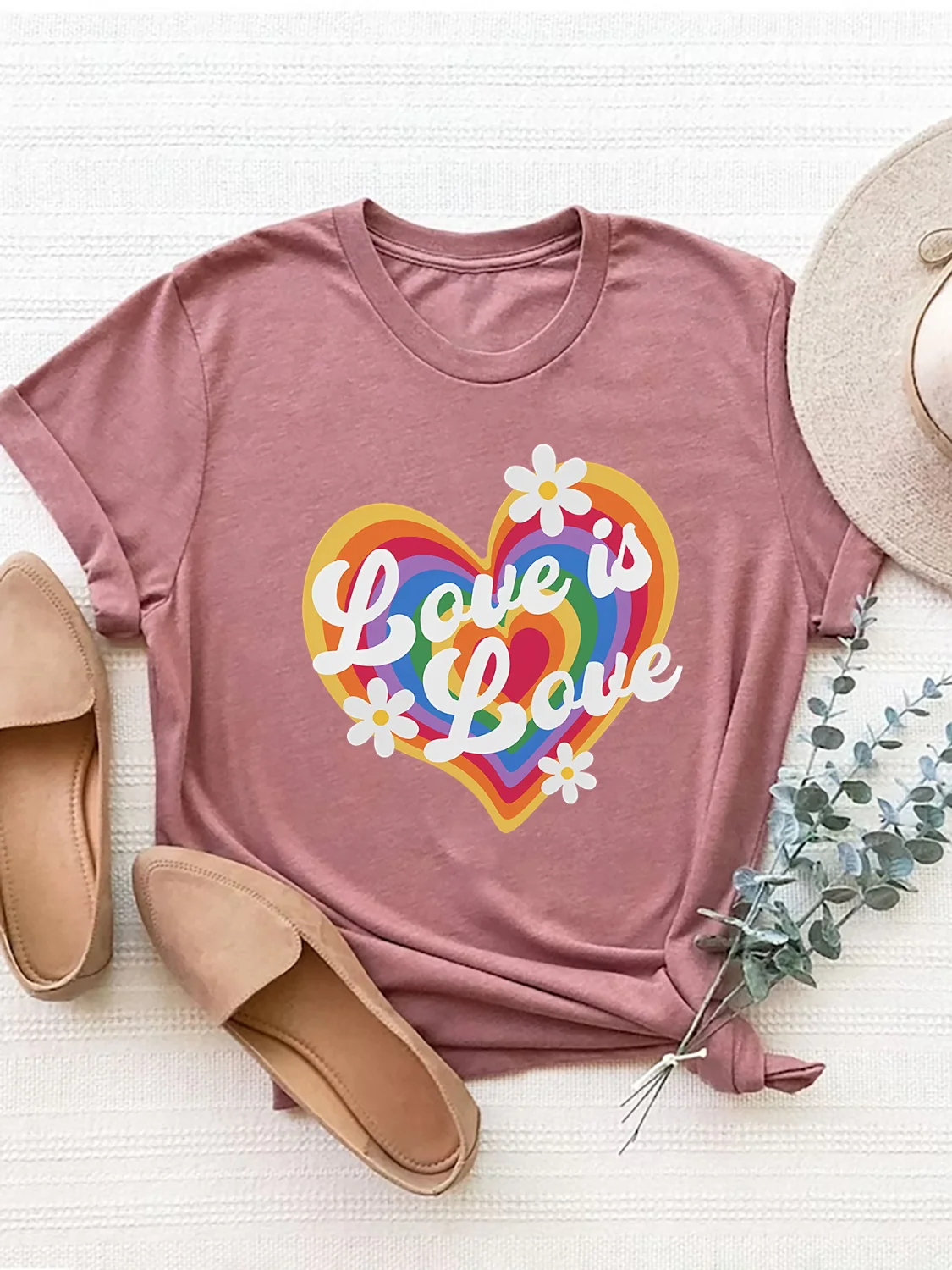 Graphic Round Neck Short Sleeve T-Shirt - Image 4