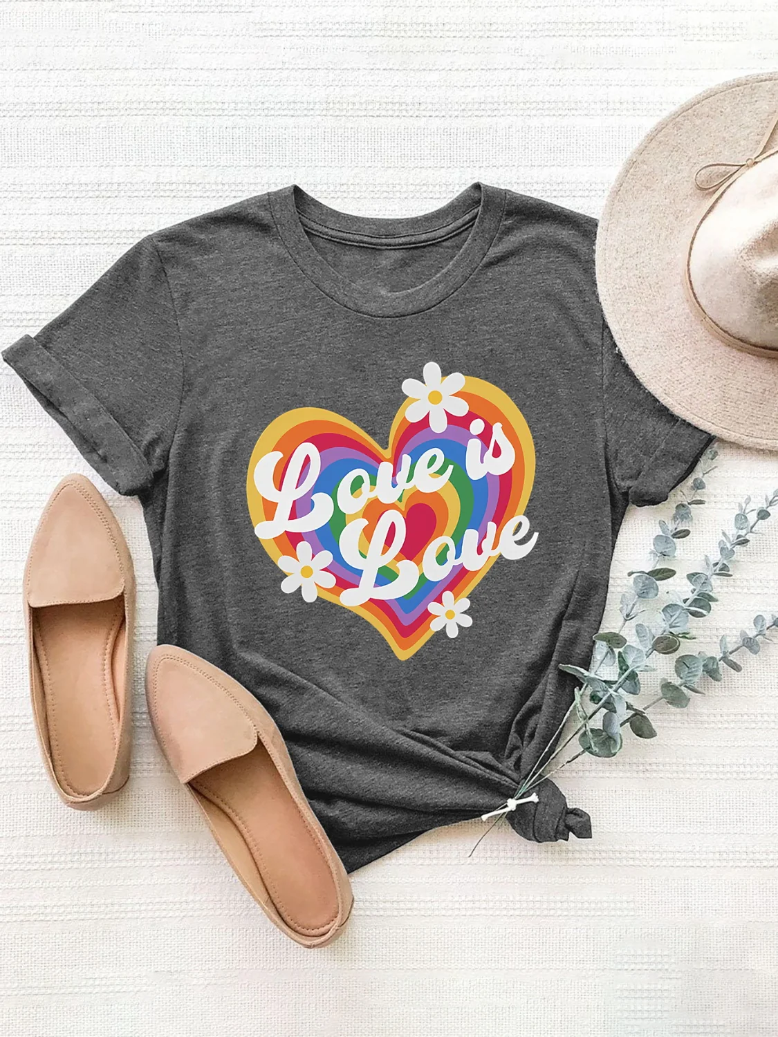 Graphic Round Neck Short Sleeve T-Shirt - Image 7