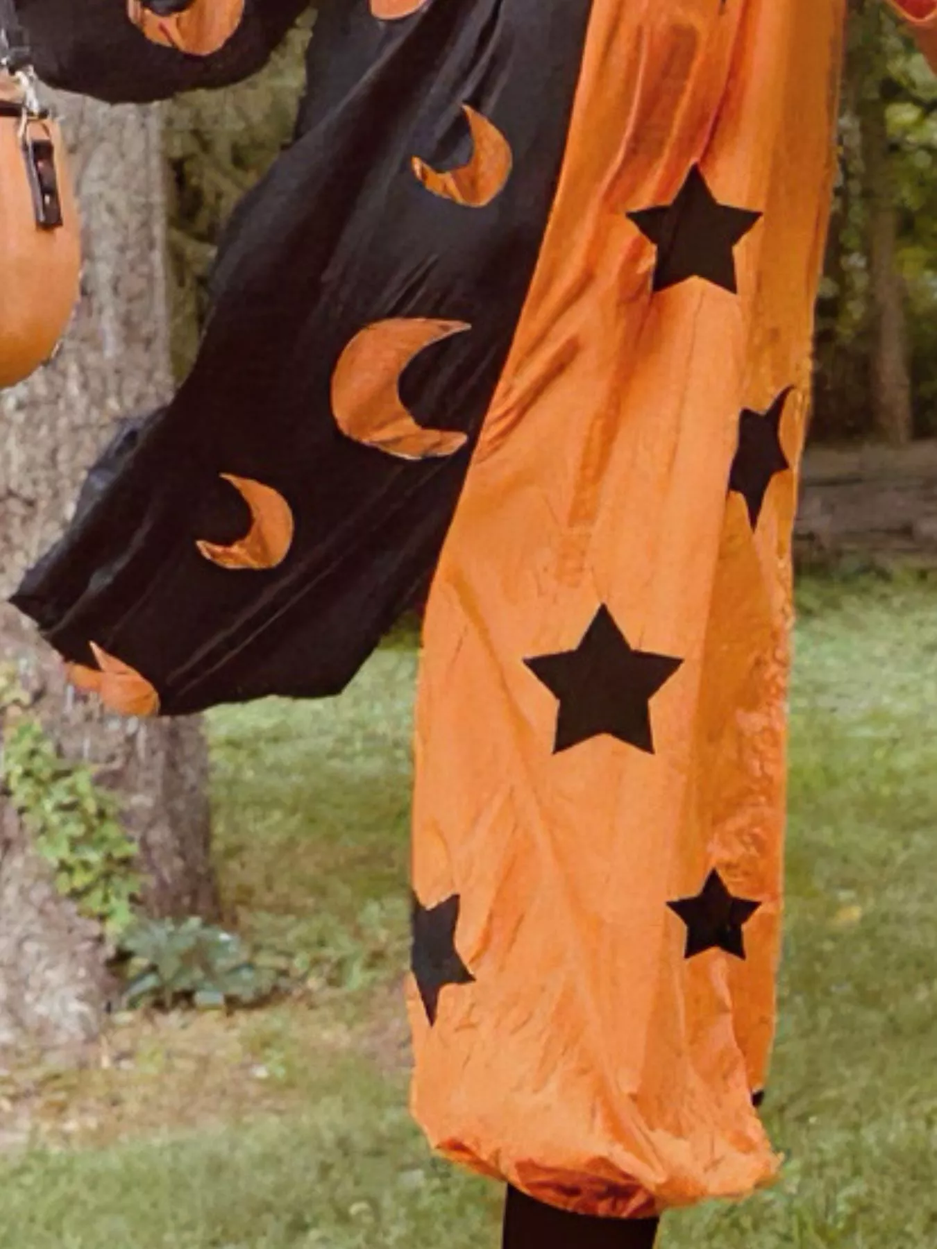 Halloween Two-Tone Star & Moon Print Jumpsuit - Image 3