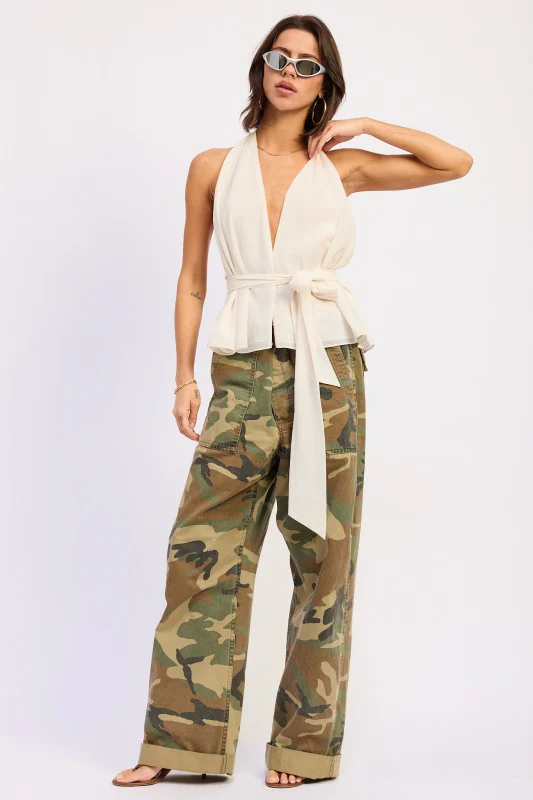 HALTER BACKLESS SCARF TOP - Image 12
