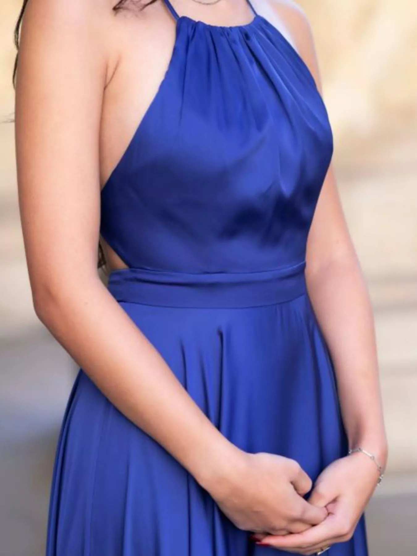 Halter Neck Slit Maxi Dress - Image 8