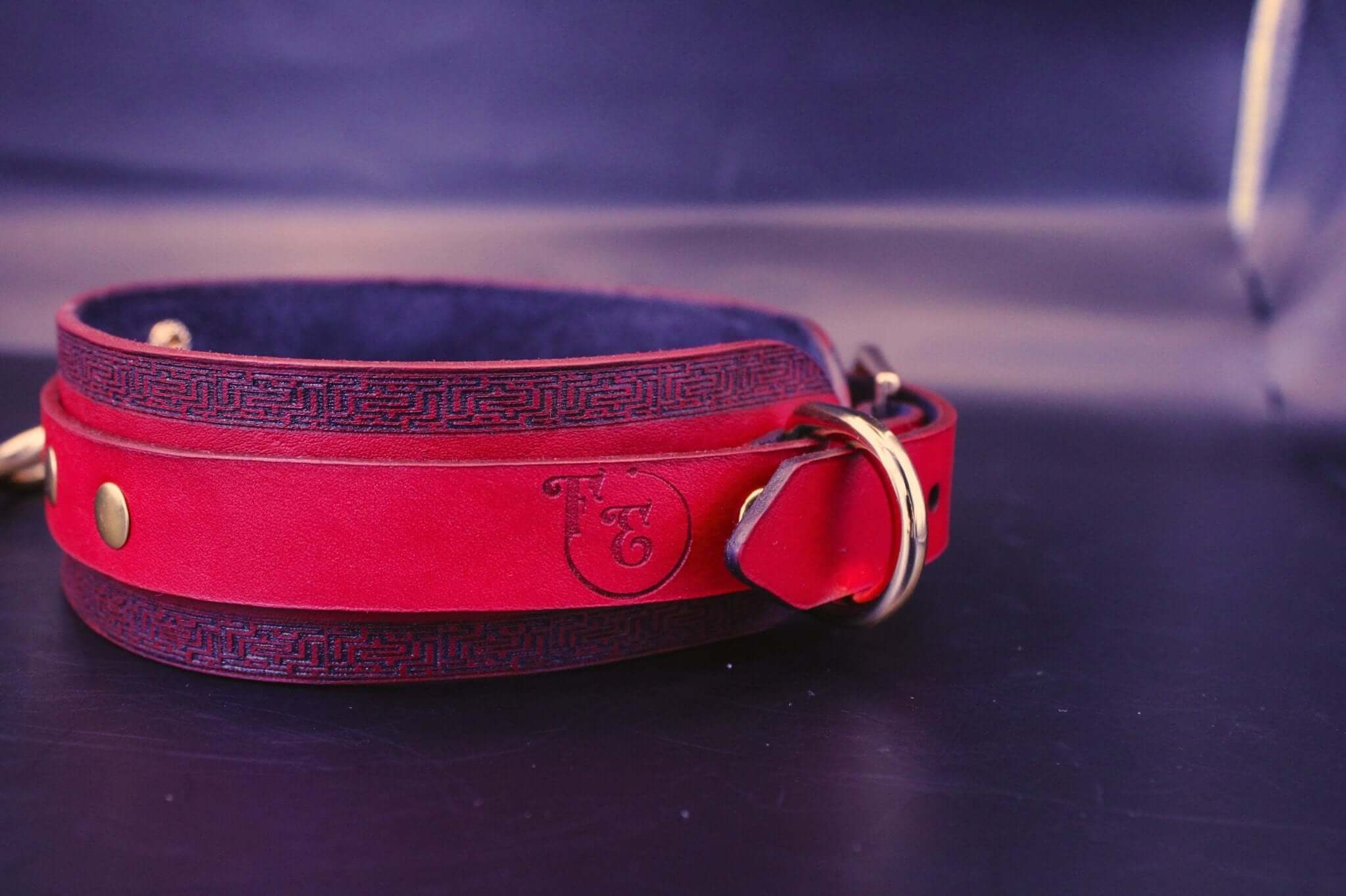 Handmade Leather BDSM Collar  Discreet BDSM Day Collar for Submissives - Image 3