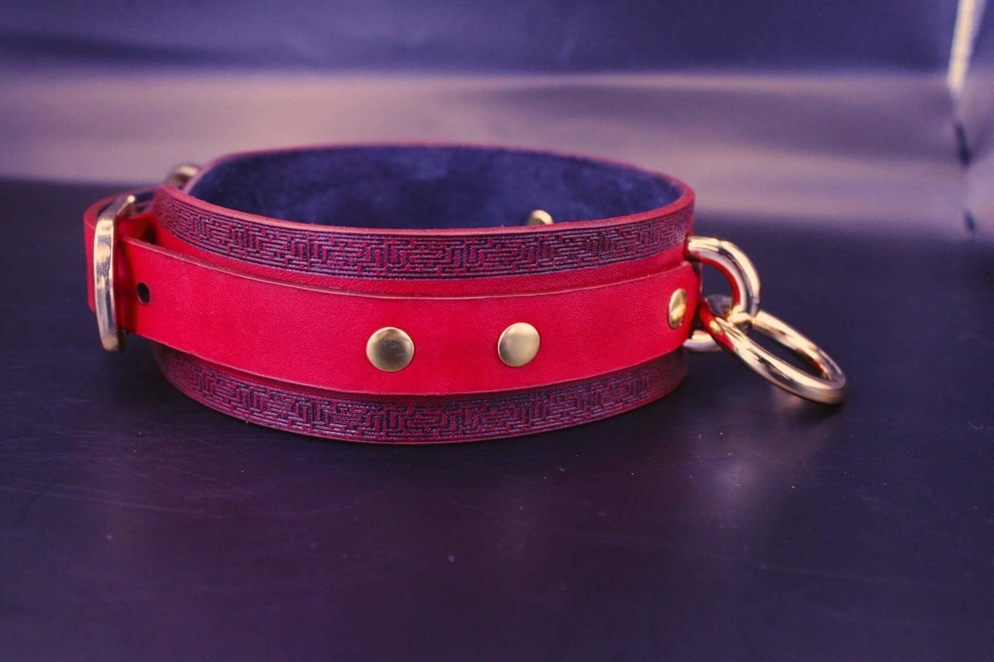 Handmade Leather BDSM Collar  Discreet BDSM Day Collar for Submissives - Image 4
