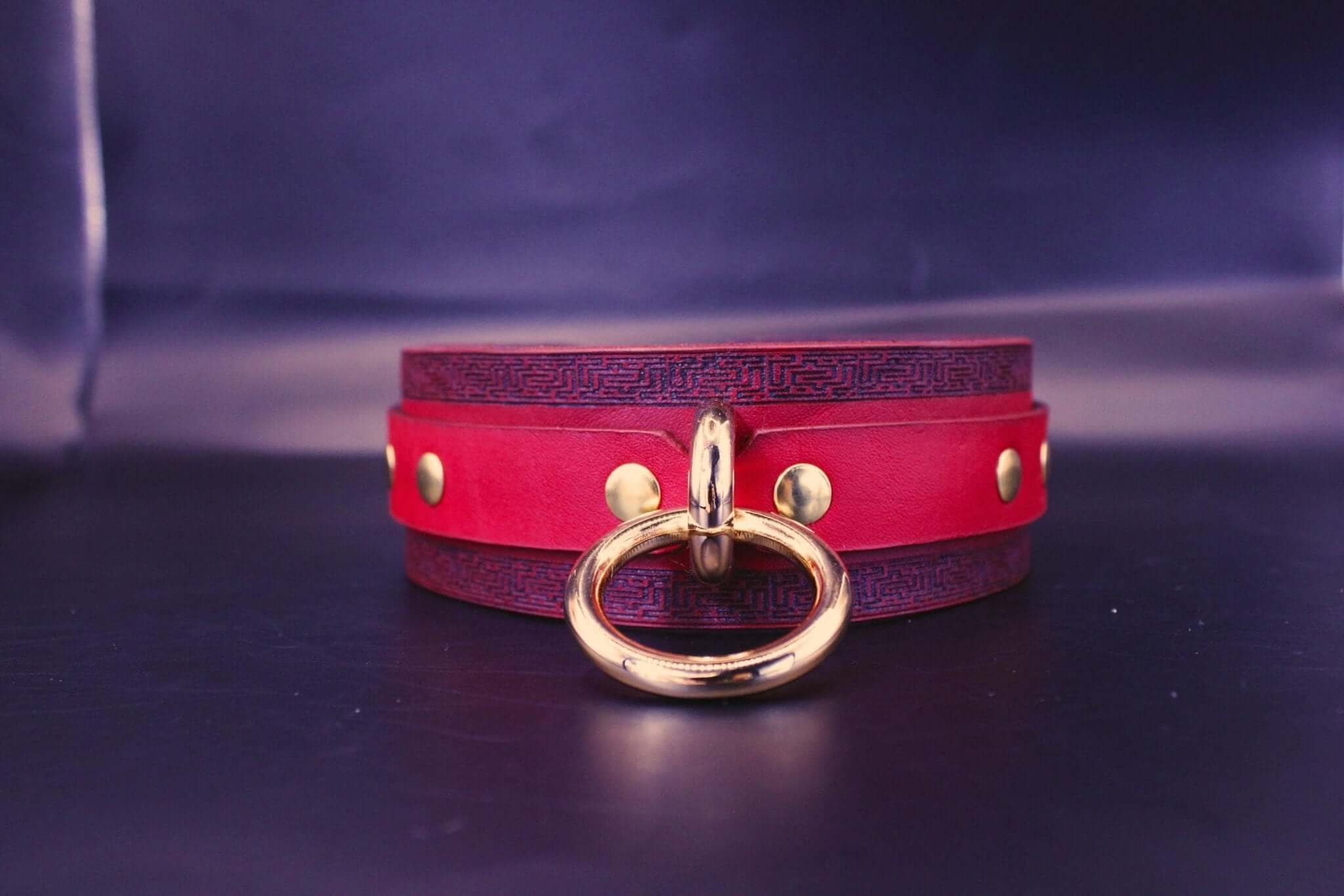 Handmade Leather BDSM Collar  Discreet BDSM Day Collar for Submissives - Image 5
