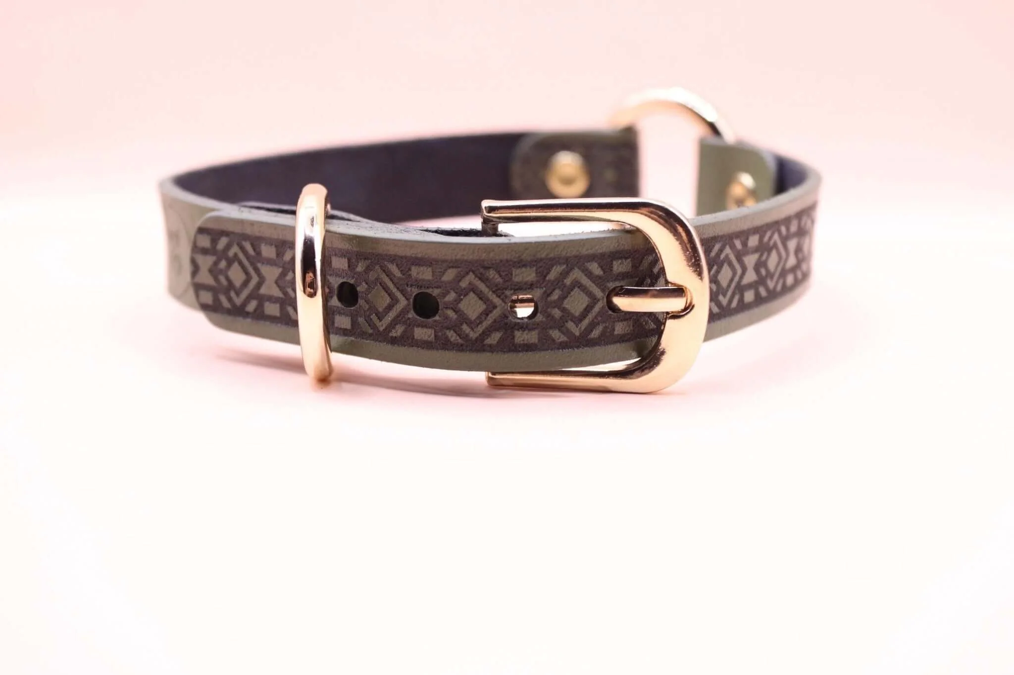 Handmade Leather Submissive Collar Discreet Day Collar - Image 2