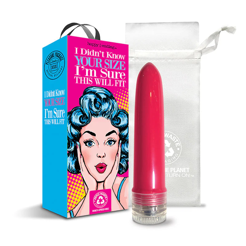 Pleasure Package I Didn't Know Your Size - 4" Multi-Speed Vibe - Image 2