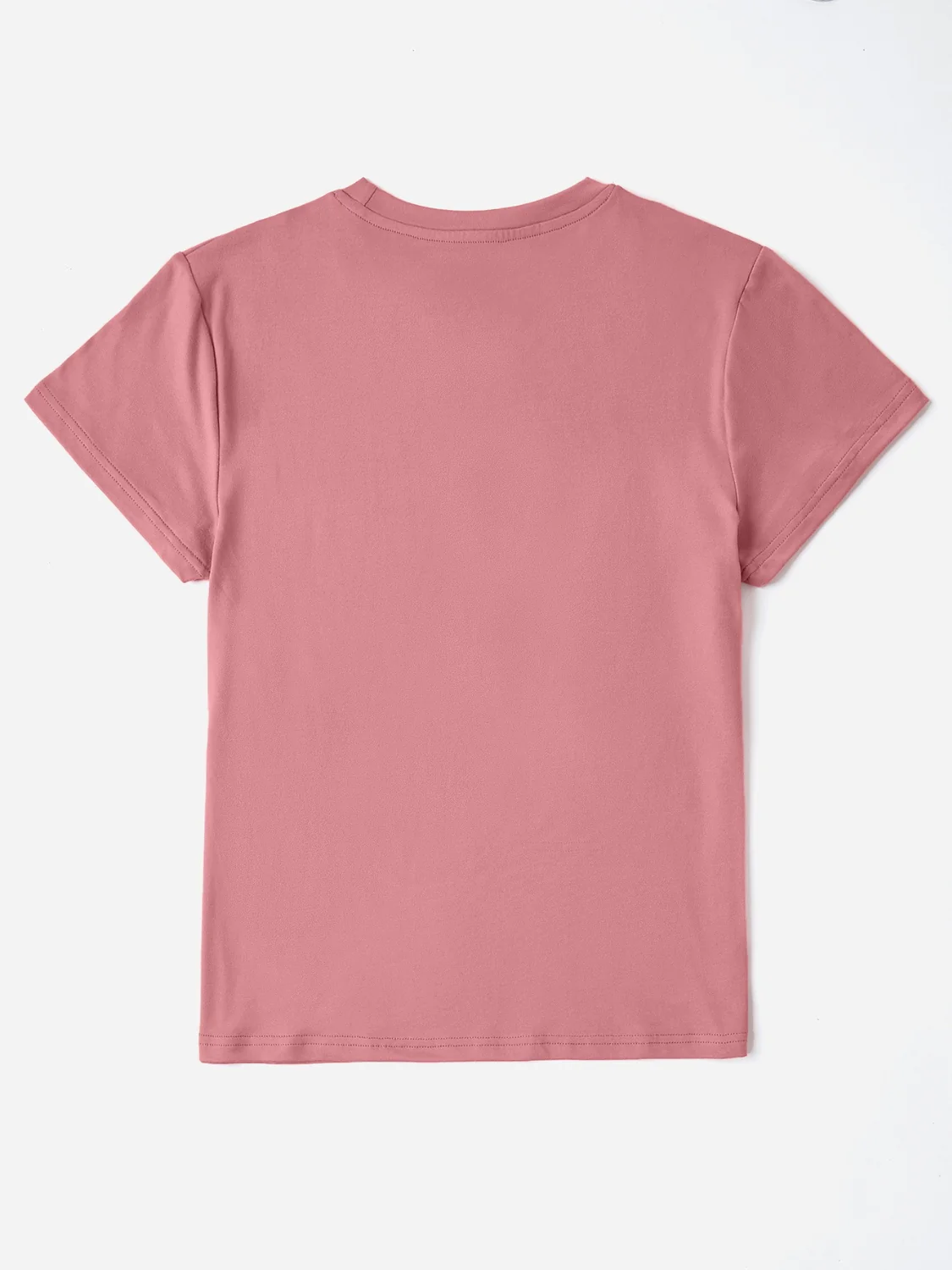 Heart Graphic Round Neck Short Sleeve T-Shirt - Image 2