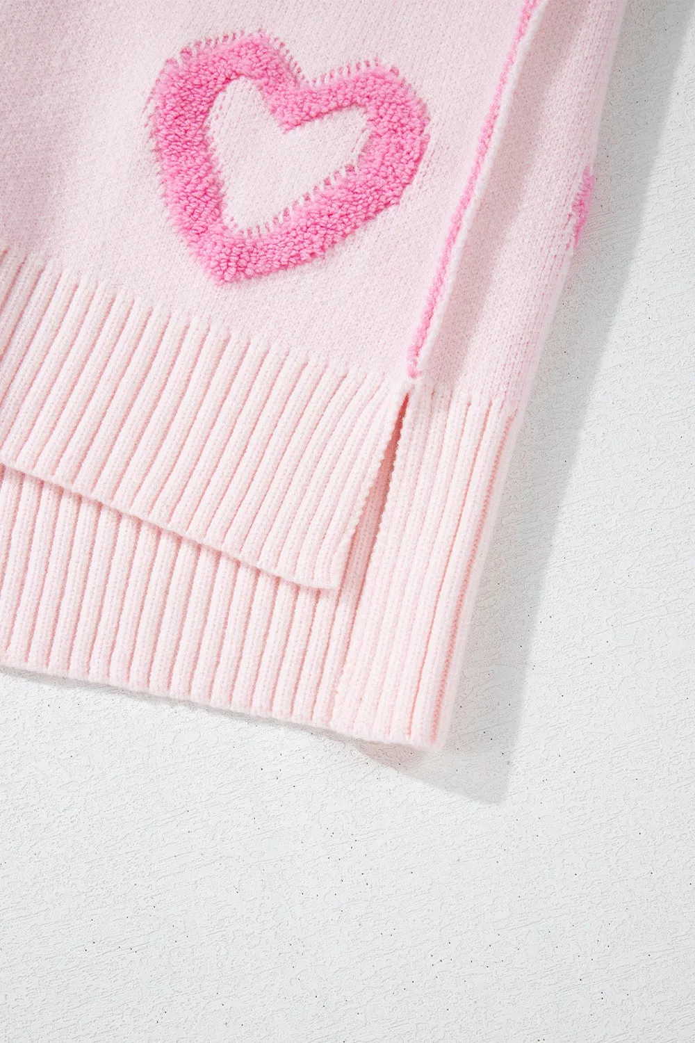 Heart Shape Bubble Sleeve Baggy Sweater - Image 16