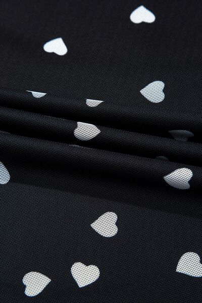Heart Square Neck Long Sleeve Bodysuit - Image 12