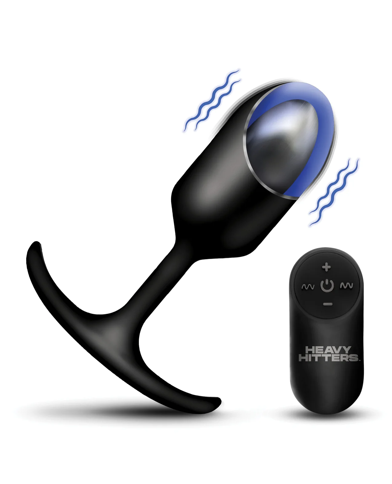 Heavy Hitters - Vibrating Weighted Silicone Anal Plug - Large - Image 5